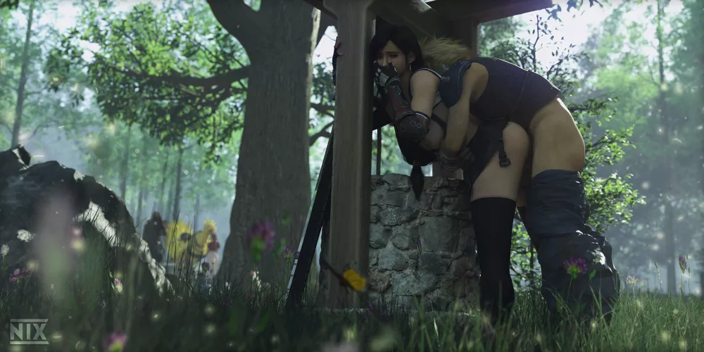 Tifa & Cloud #3 (Nixee3D) [Final Fantasy VII Remake] by Nixee3D