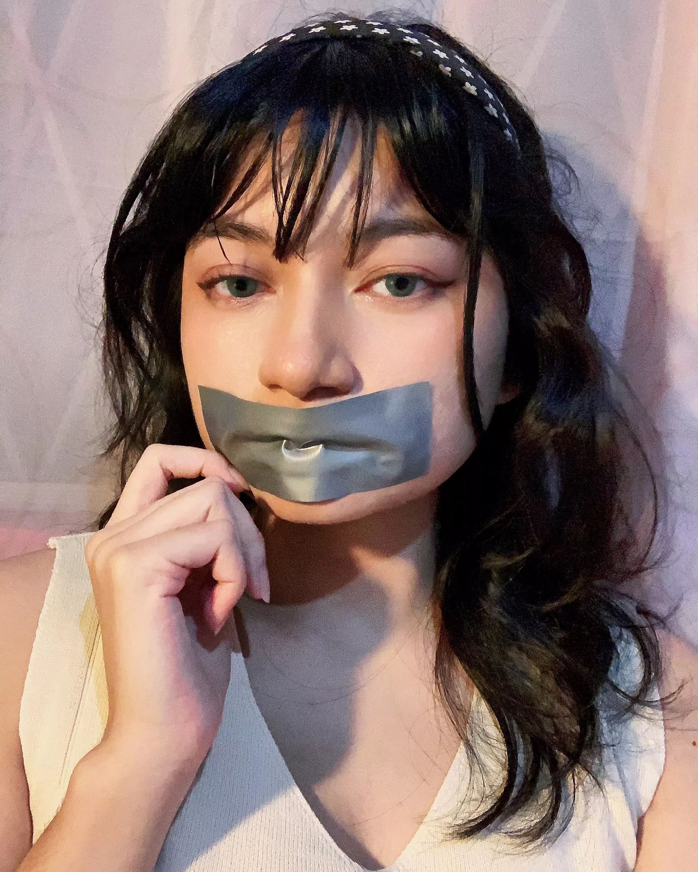 Try not to get lost in those eyes or lip print 🥰😍 posted by Bondage_enthusiast