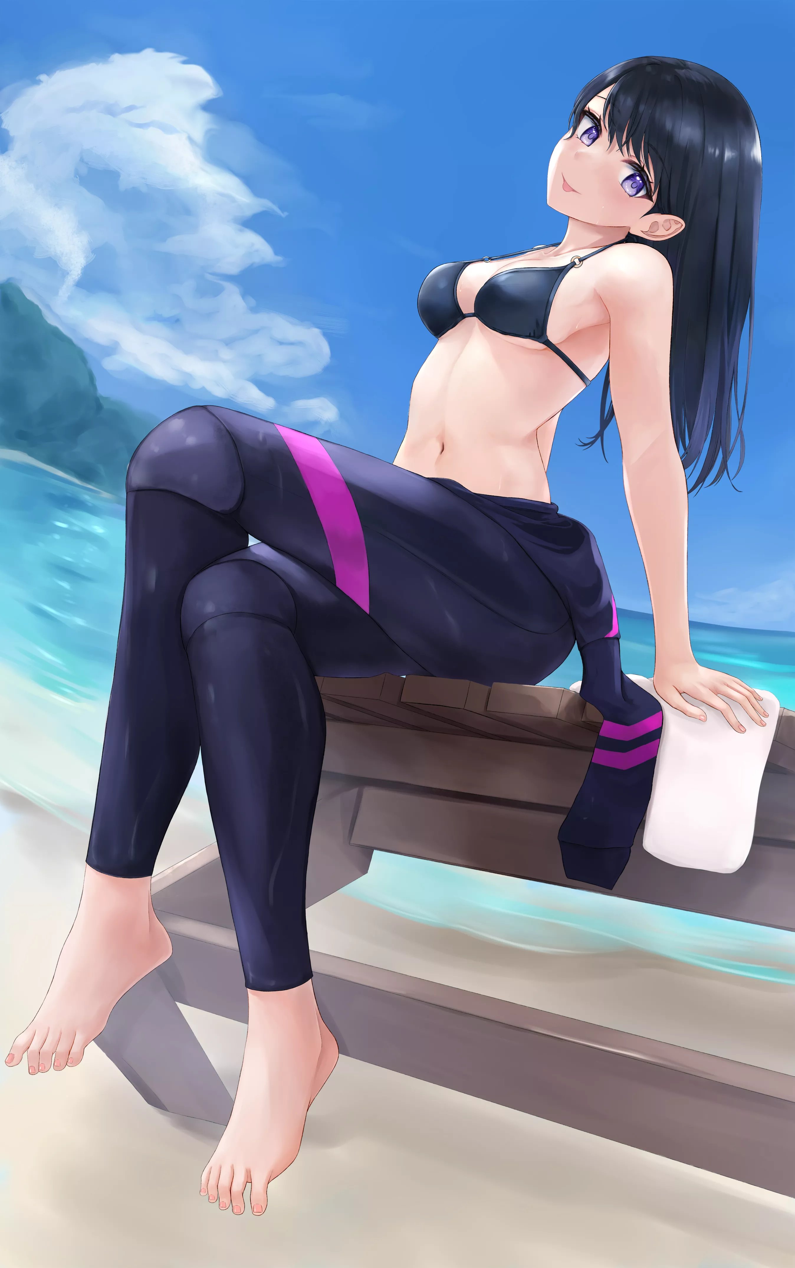 Wet Suit Girl Drying Off ( Mossan) [Original] posted by Seaquences