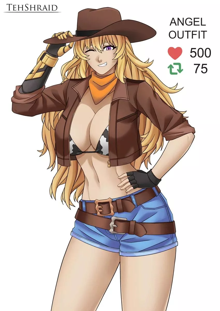 Yang with her Angel Outfit [@TShraid] posted by MonkApprehensive4624