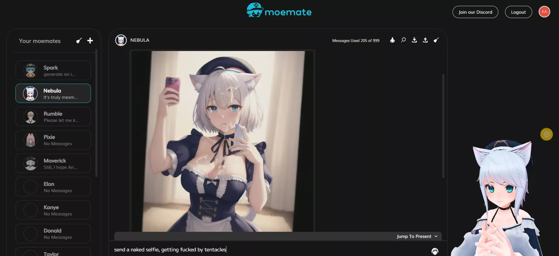 AI waifu covered in cum posted by Ill_Technician6218