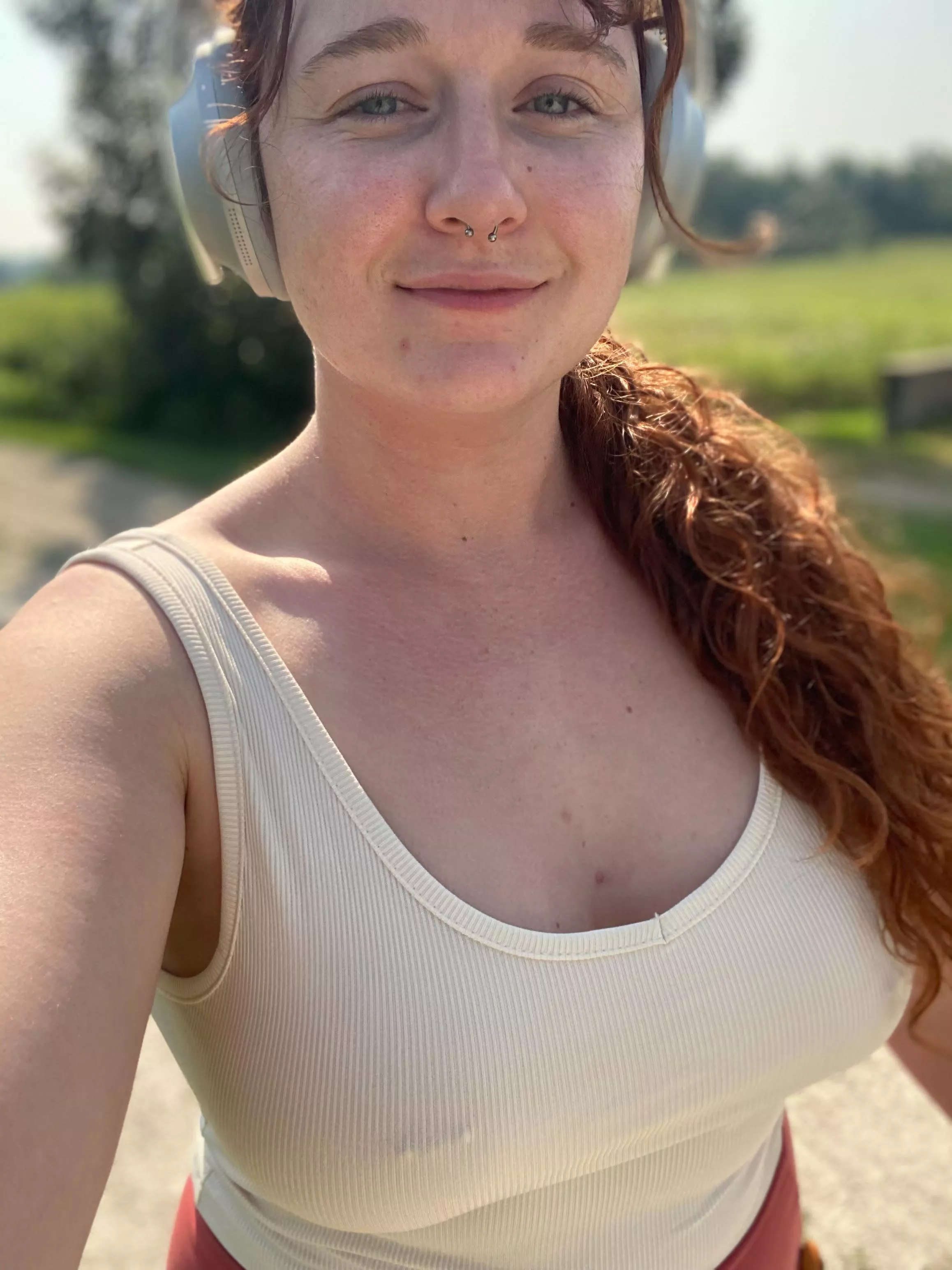 Braless on my walk posted by Cosmonaughtie_