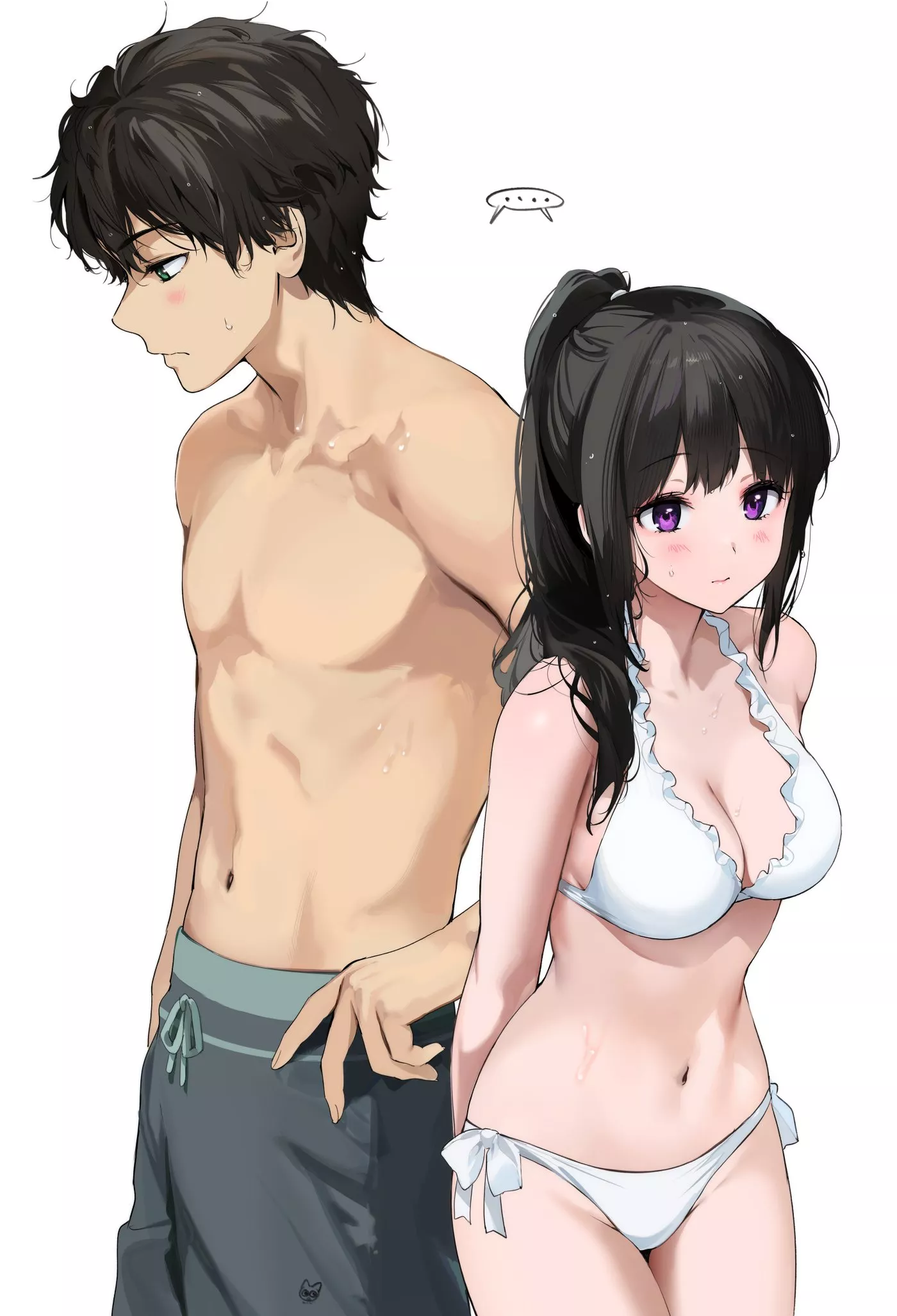 Chitanda and Oreki [Hyouka] posted by xSaviour_N