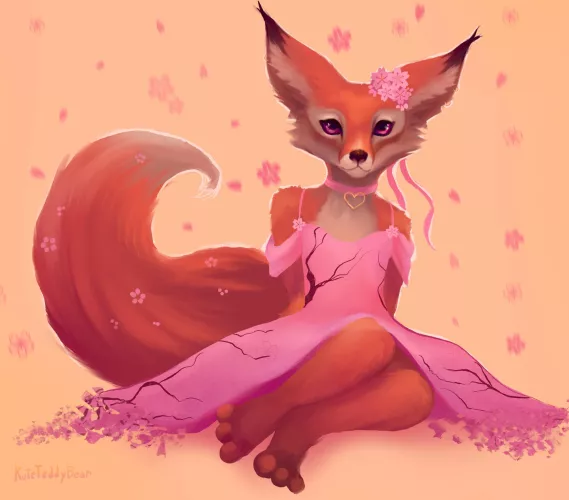 Foxy! A friends character :) (Art by me) by KuteTeddyBear