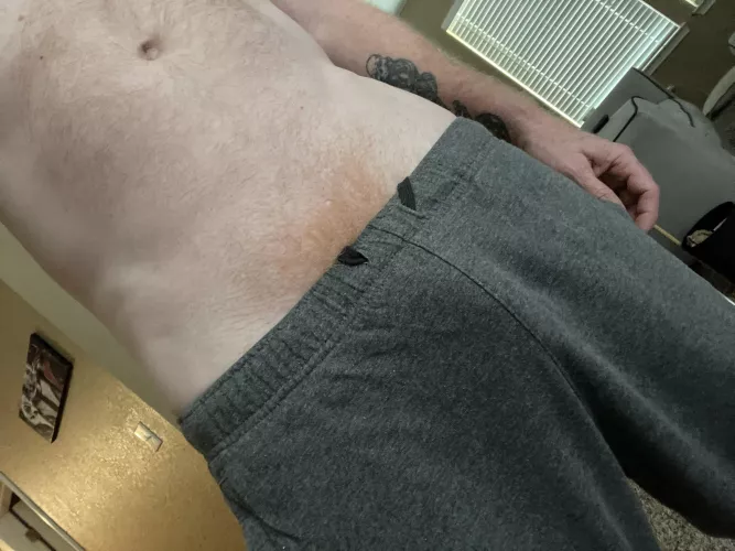 Grey sweatpants and ginger bush are a perfect combo by oviate1