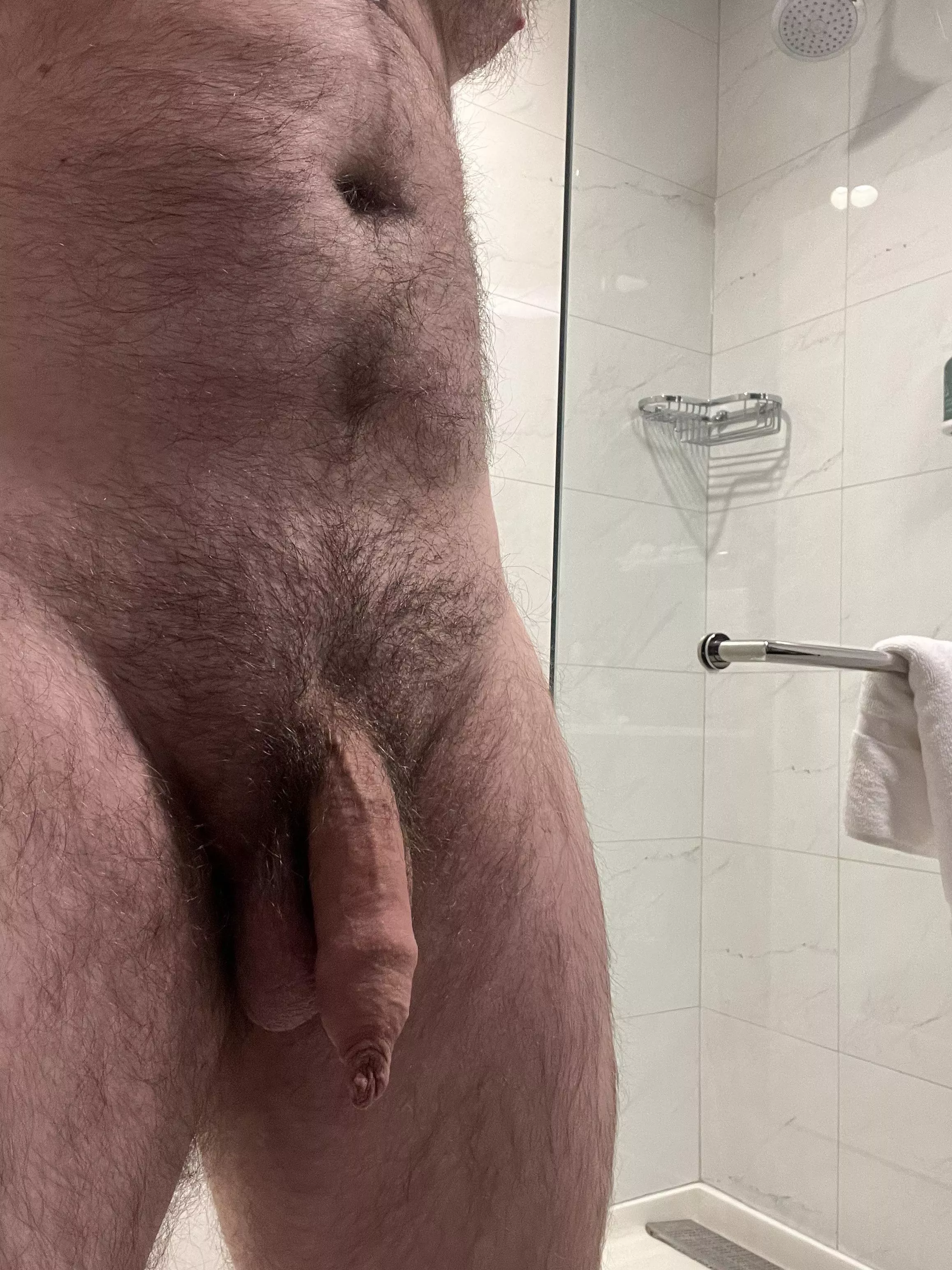 Hotel life for the week. Who’s helping ruin this shower 😈? posted by Confident-Sir-5768