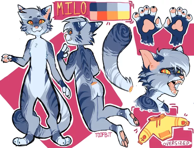 Reference sheet for my boyfren by toofbit