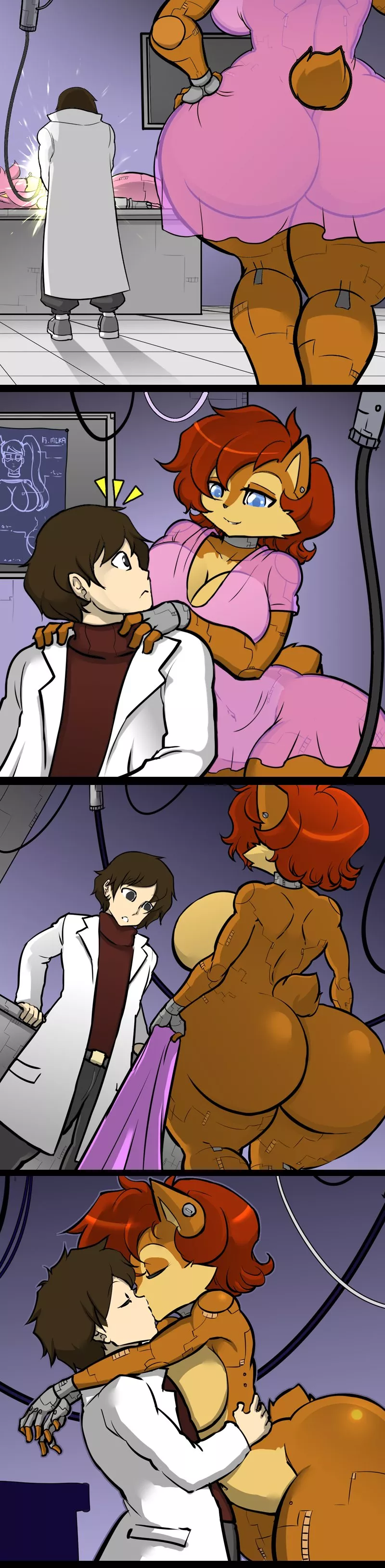 Robo Sally wants her alone time with her creator by hayakain posted by Mean_Muffin7271