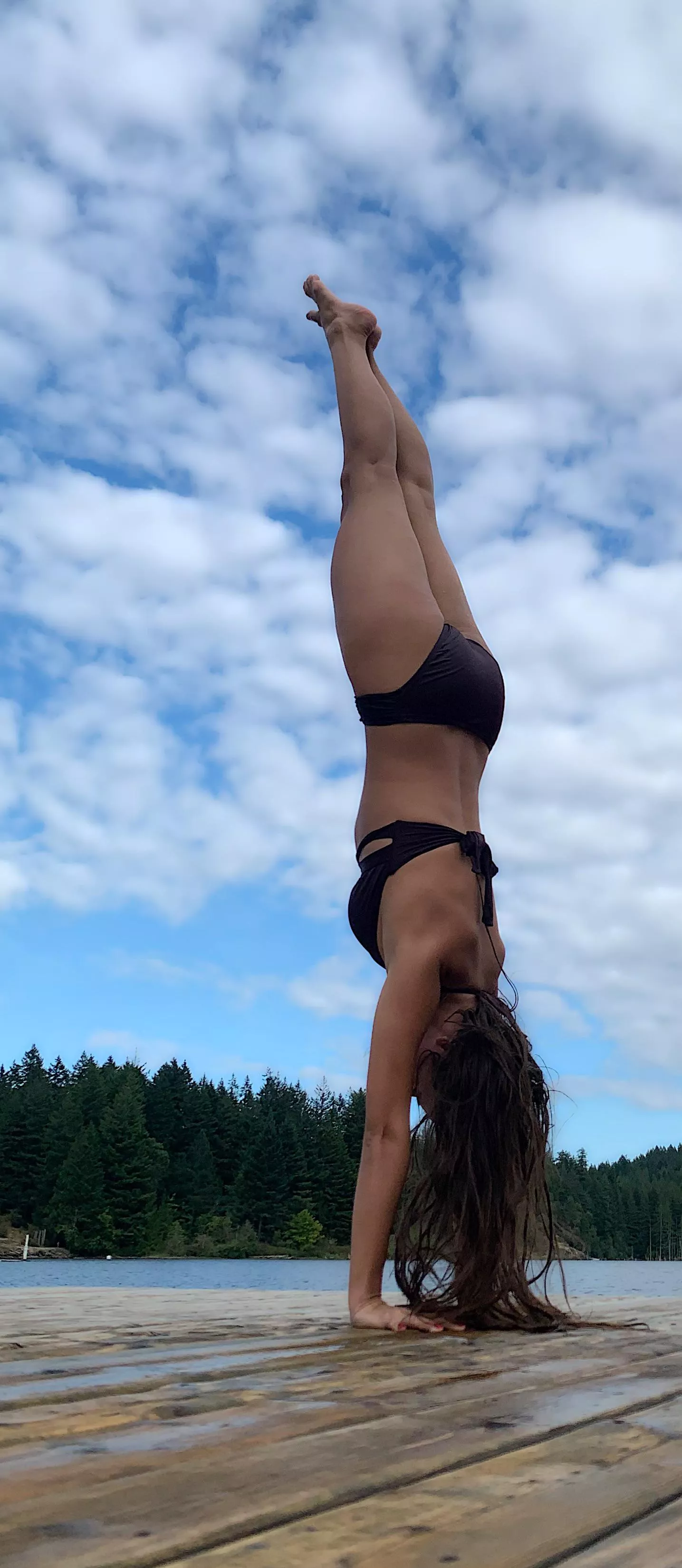 Showing off my handstands and my tight cute body posted by YummyHoneyyy