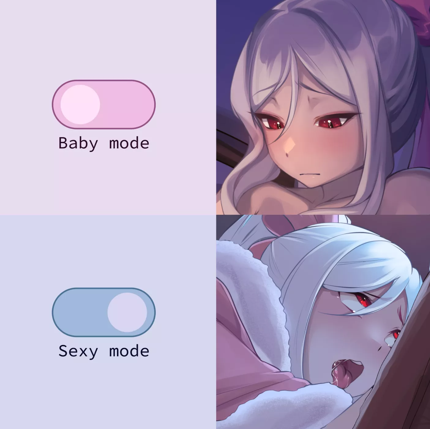 Ahegao mode on [WANDERER: Broken Bed] posted by WANDERER_GAME