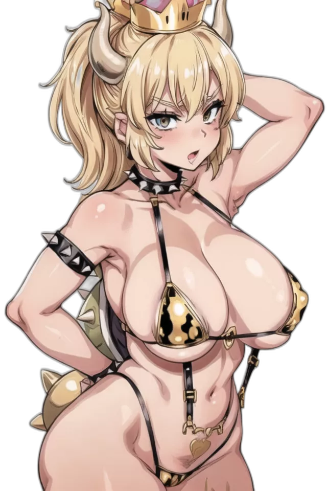Bowsette bikini posted by waifuUniverse