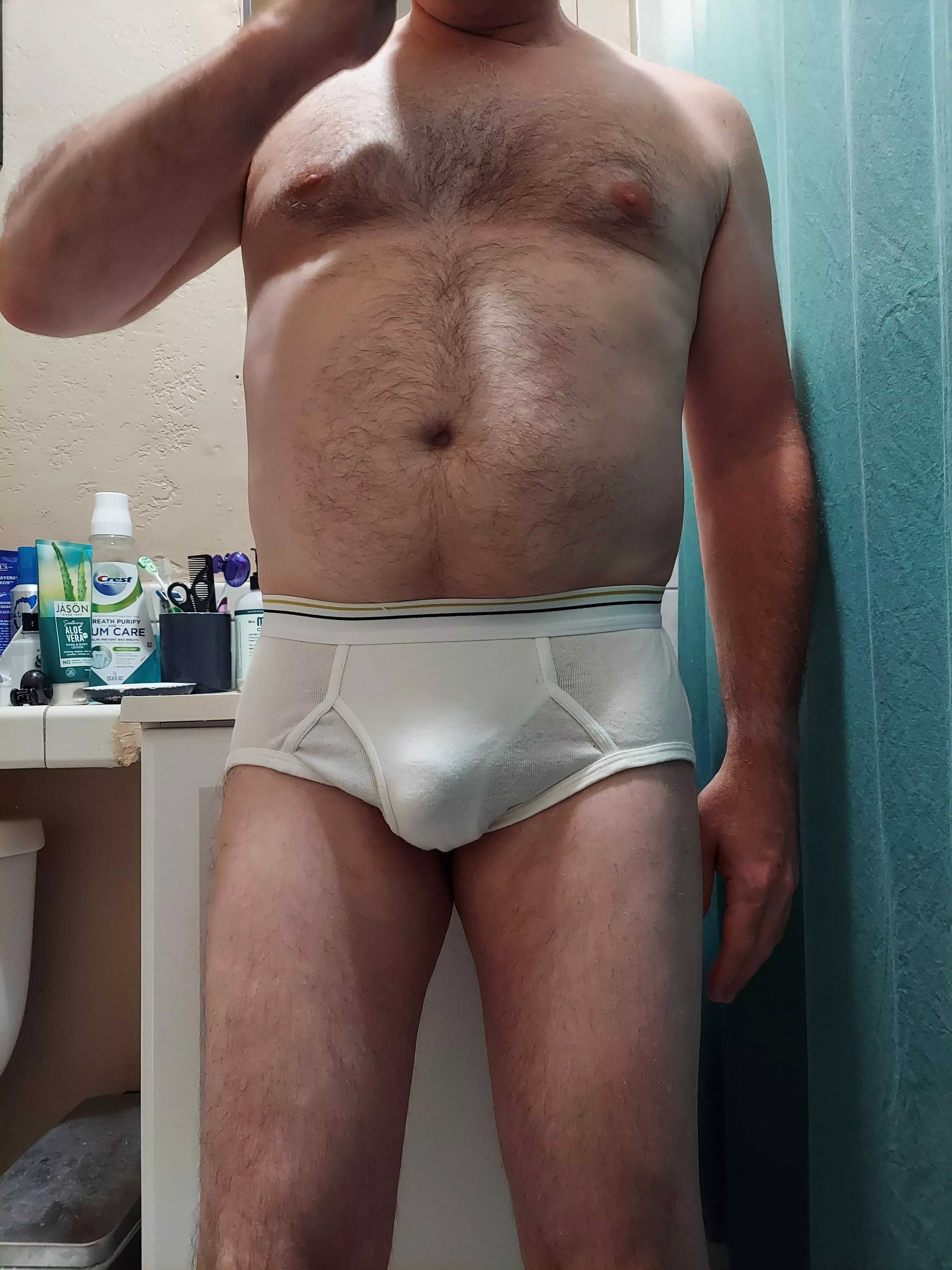 Bushing my teeth in Staffords getting ready for work posted by Homo_gone_wild