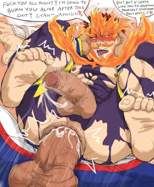 Endeavor X All Might by Emergency-Bake-93