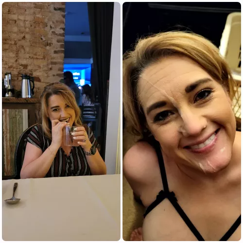 I love date nights ☺️. I eat for free and I get treated like cum slut at the end 🤤😋 by Gracie_Lays
