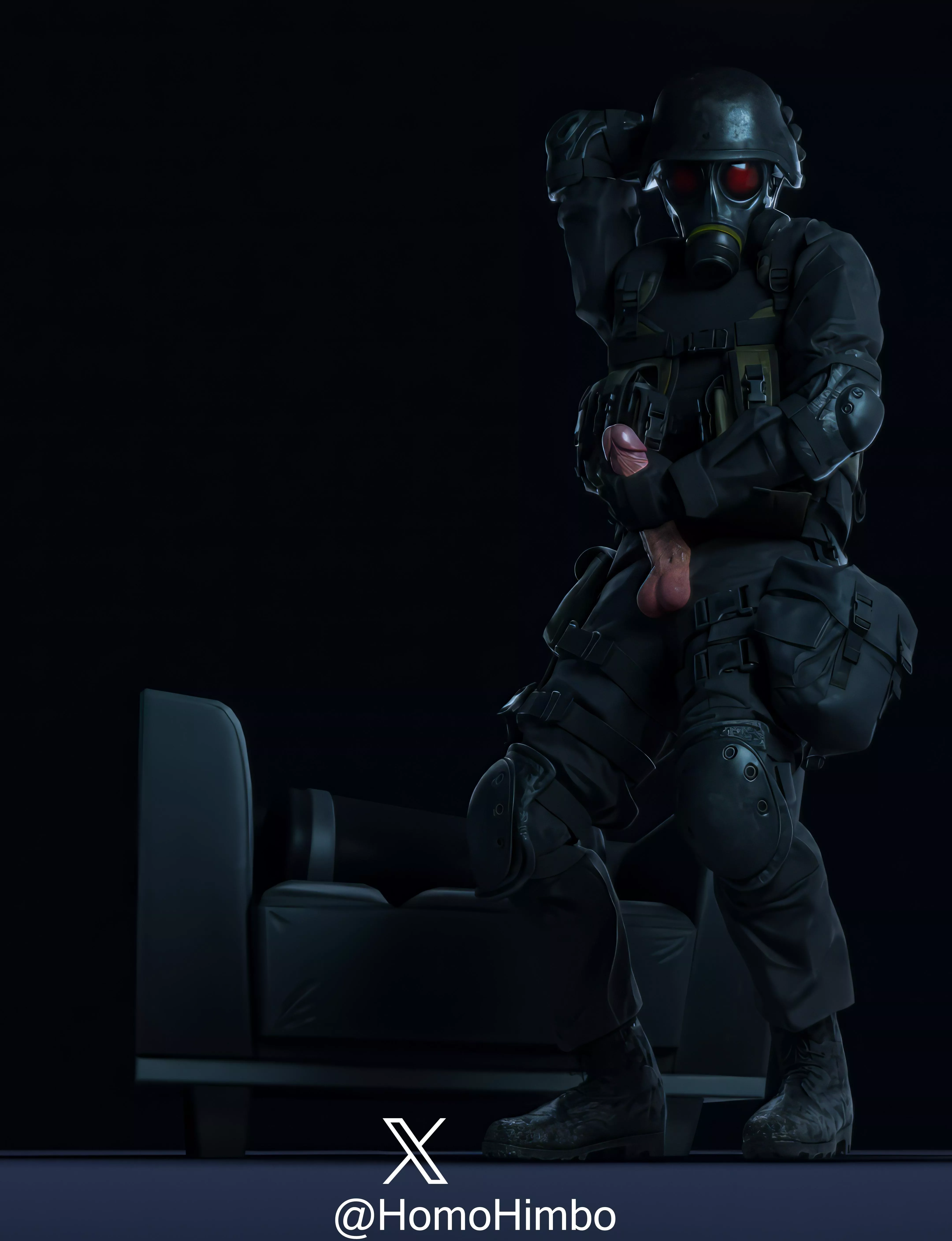 I rendered Hunk from Resident Evil, and WOW is he hot posted by homohimbo_