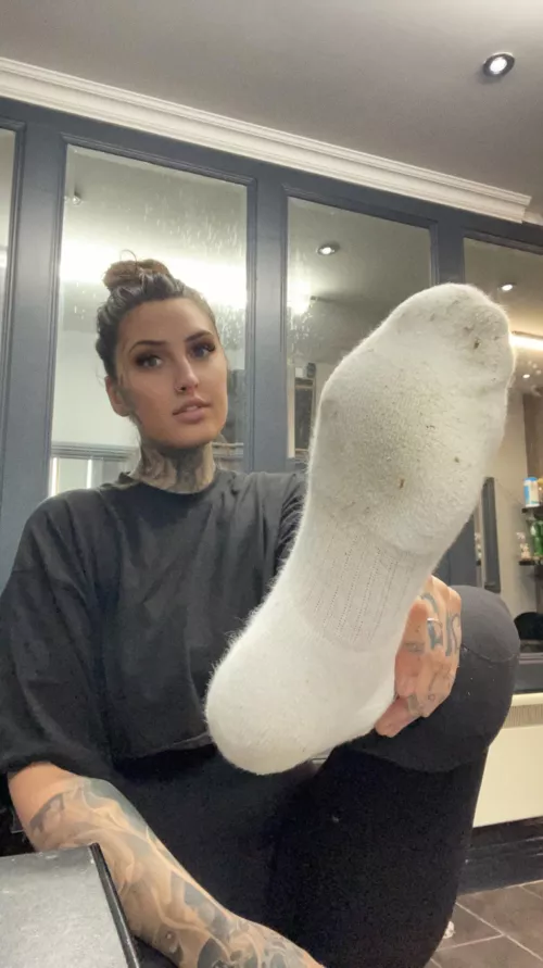 Imagine sniffing my works socks (f) by larissajade28