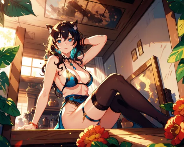 Kitten lounging in the sun by KatieKitten1