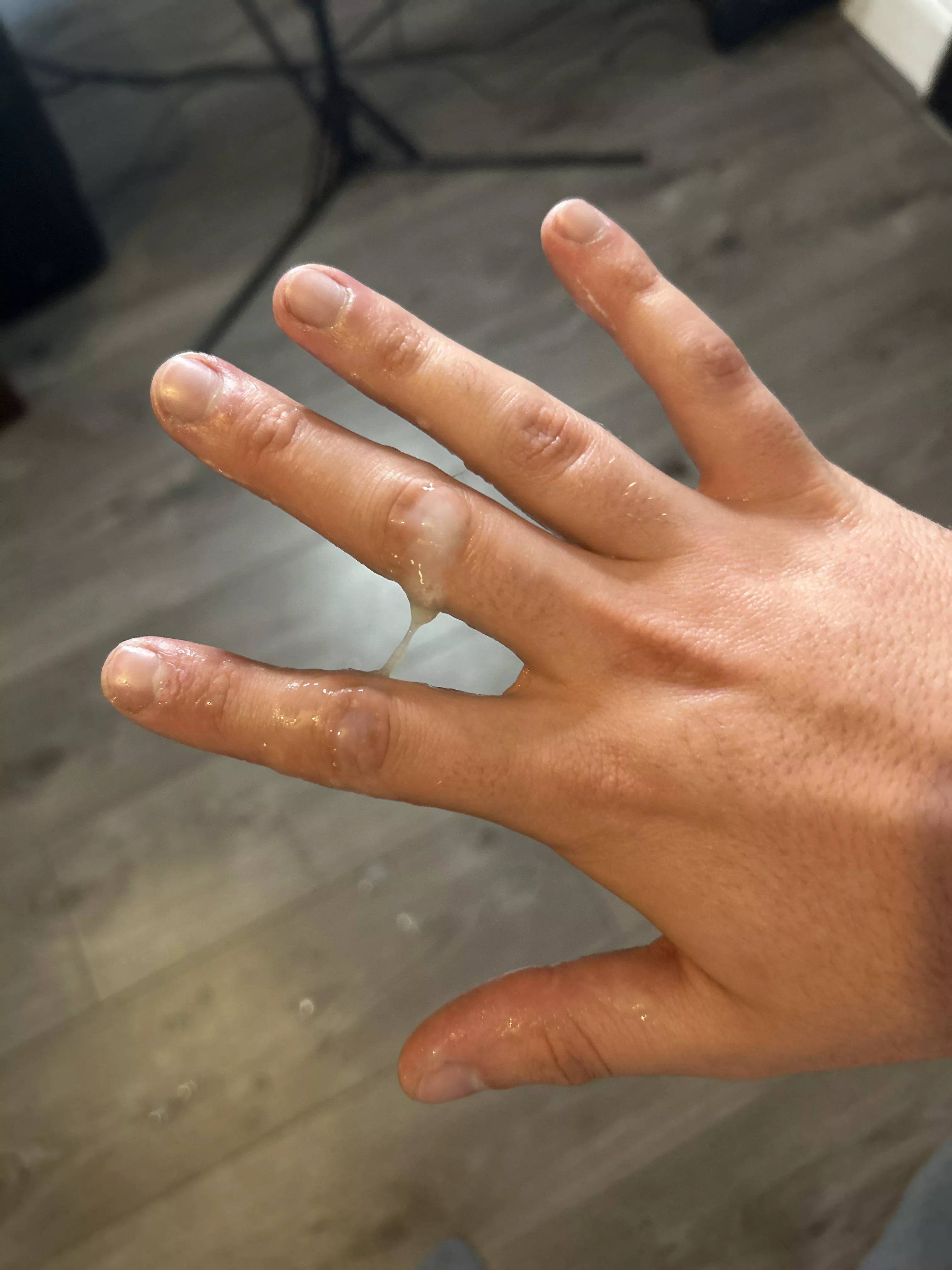 Needed to have some Tuesday Fun - hand and floor were the casualties 😝💦 posted by ButterscotchNew6157