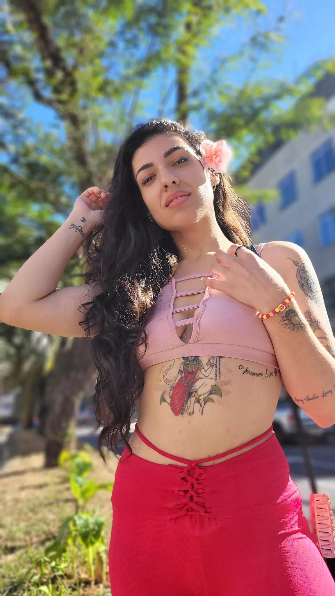 Post workout pic posted by _venomouslips