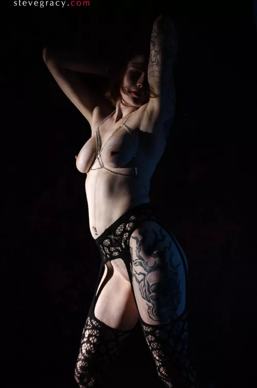 Rose in fishnet by SteveGracyPhoto