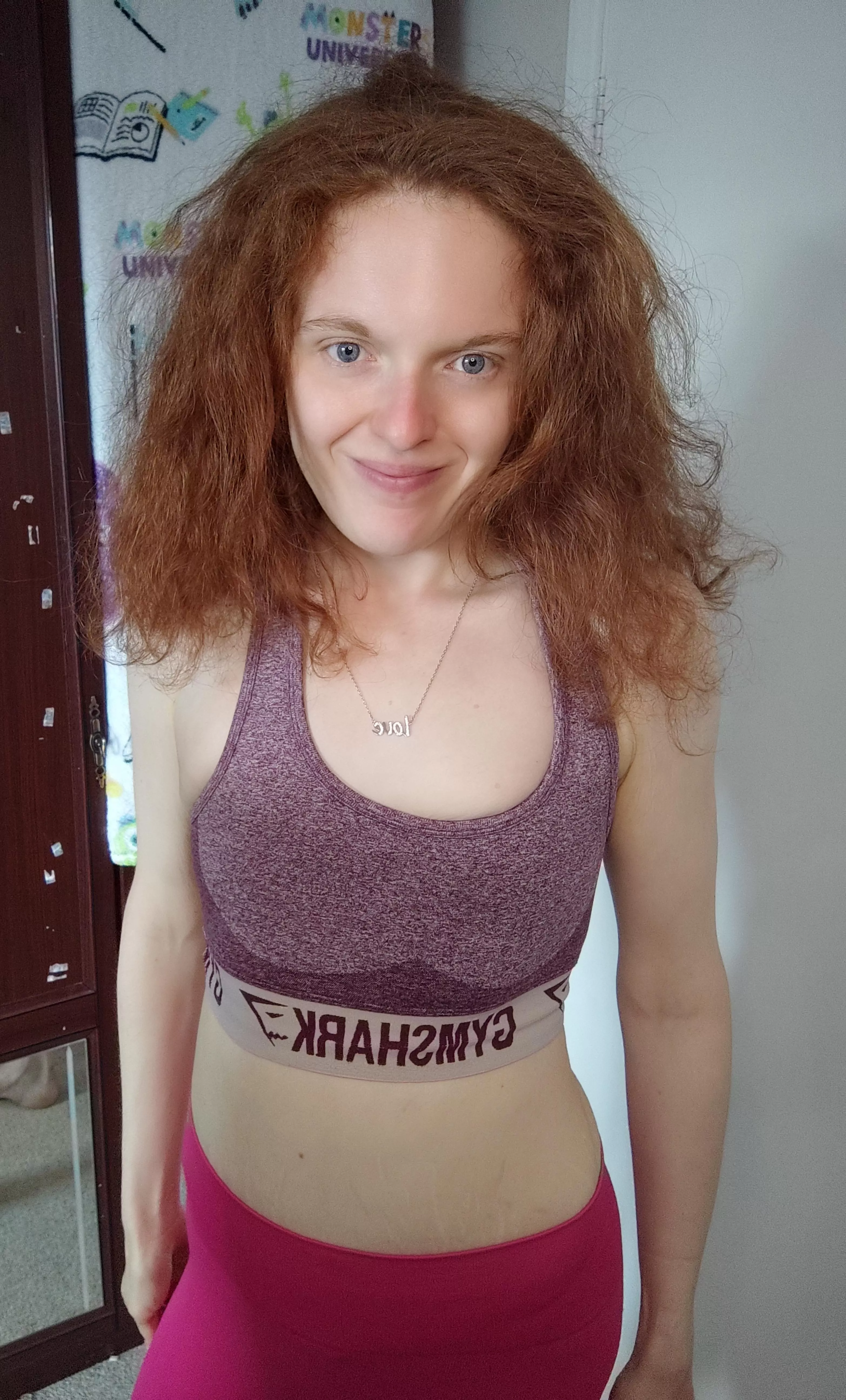 Smiling because I'm going to the gym! posted by Hot-Campaign3260