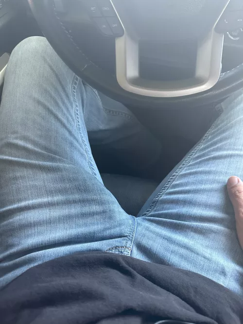 Think the moms in the starbucks line outside my work will notice when i get out? by mrbigcock25