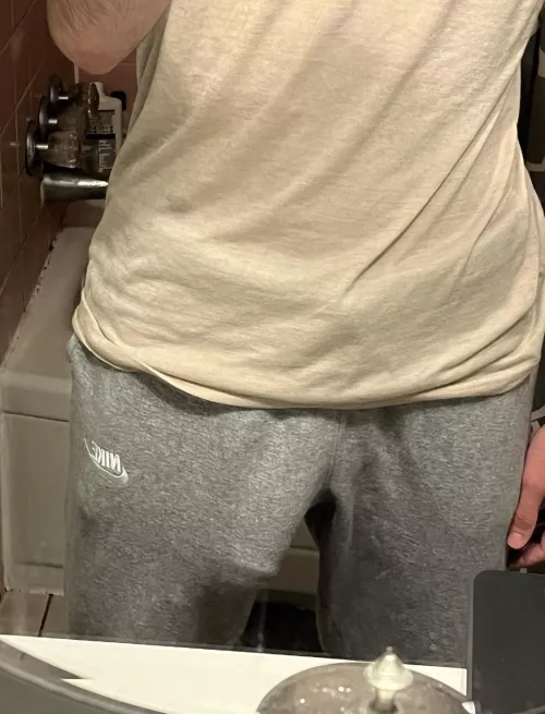 Who wants to see what’s hiding behind the sweatpants??? (dm to find out) by Far-Ad7616