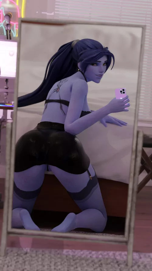 Widowmaker taking a selfie by Quiet-Satisfaction59