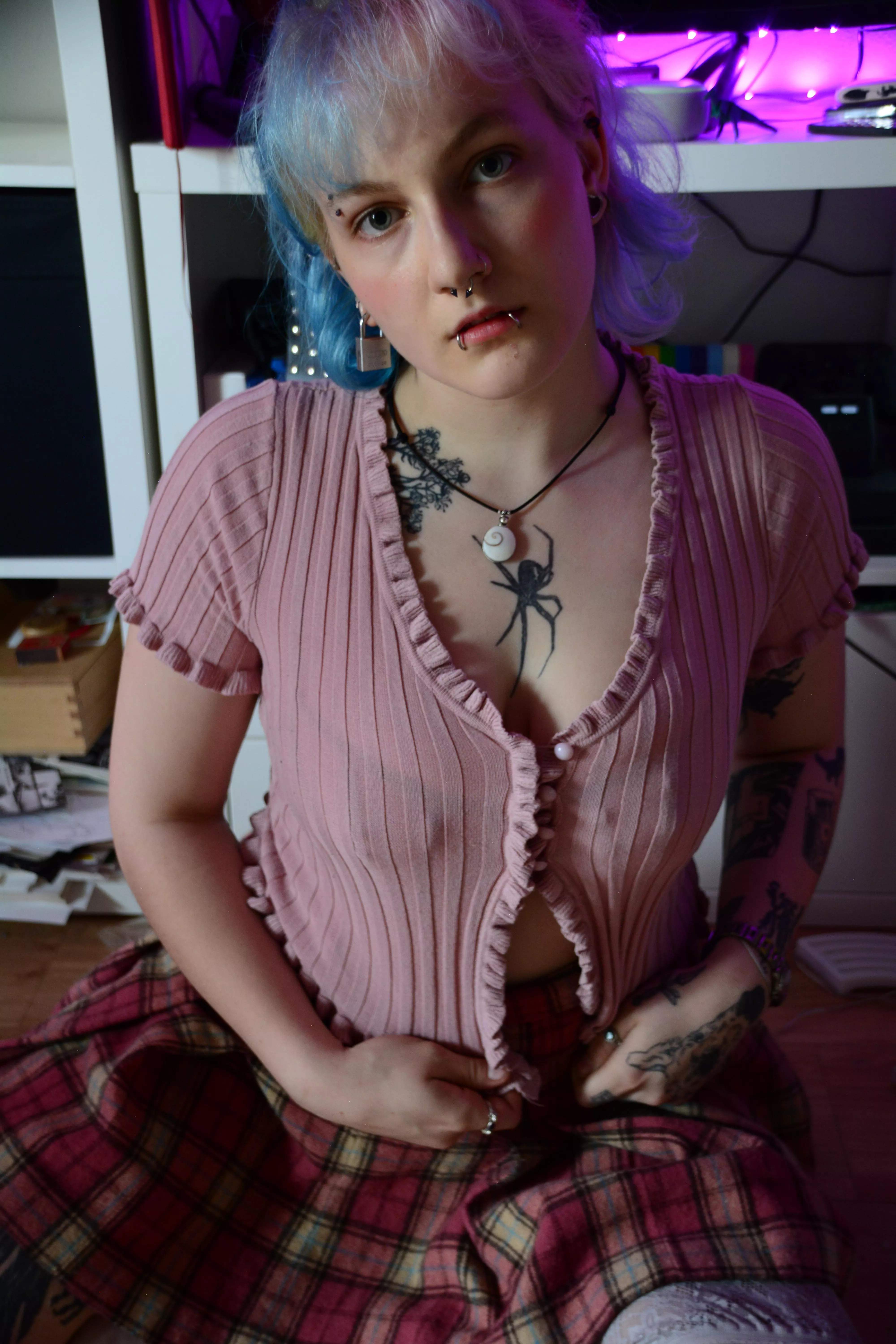 You can even see my lingerie through my top ;) posted by FreakingTrap