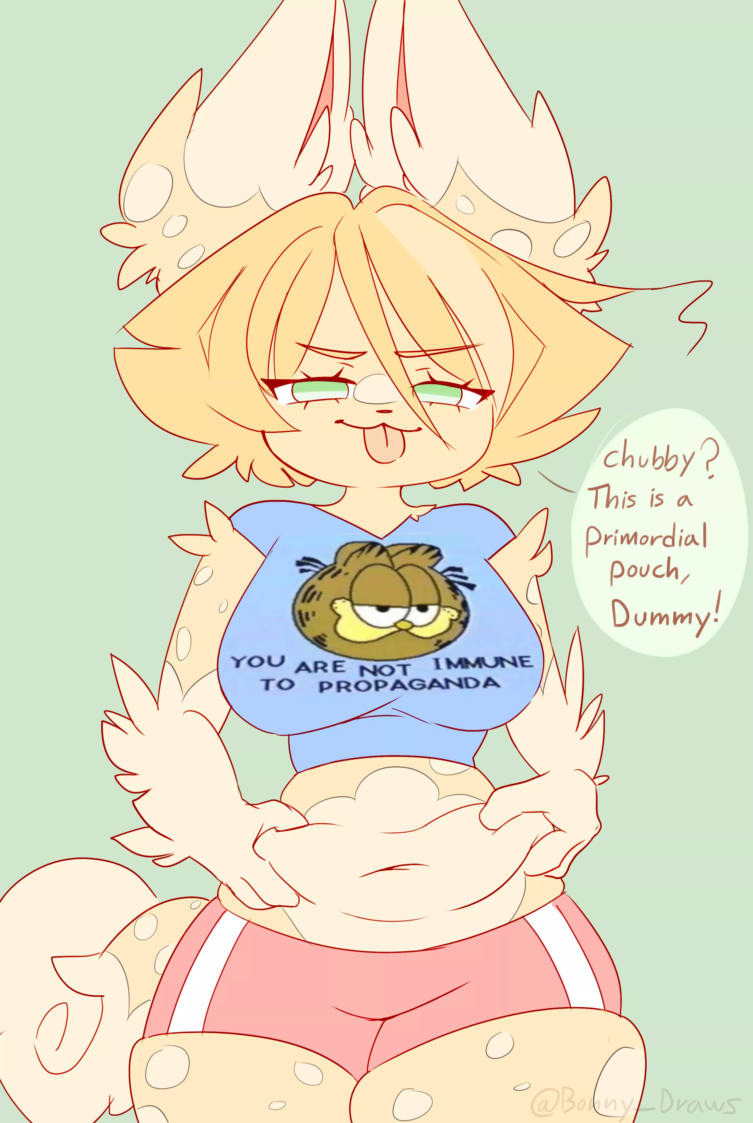 (Art by Me) She watches Netflix instead of doing pilates and is trying to make excuses posted by BonnyDraws