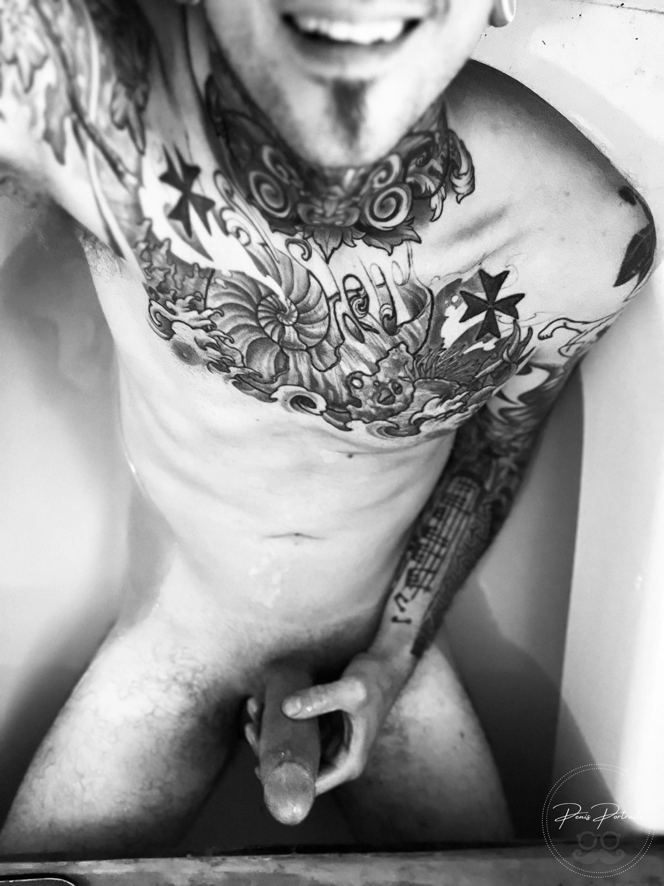 Bath time! posted by penisportraits