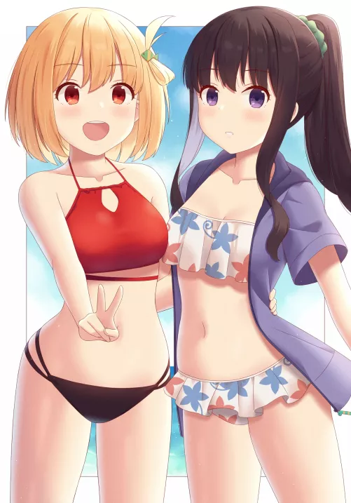 Date at the beach (By Partita) [Lycoris Recoil] by queshu22