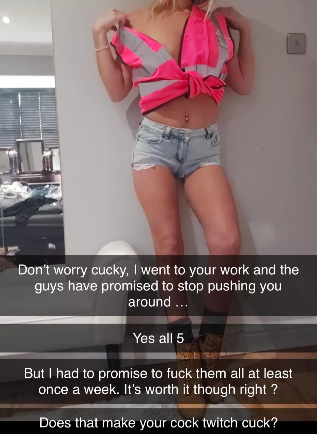 Don’t worry cucky, I went to your work … posted by cheeeeekymissy