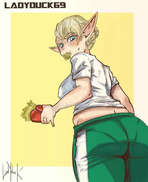 Elf on diet (OC) by LadyDuck69