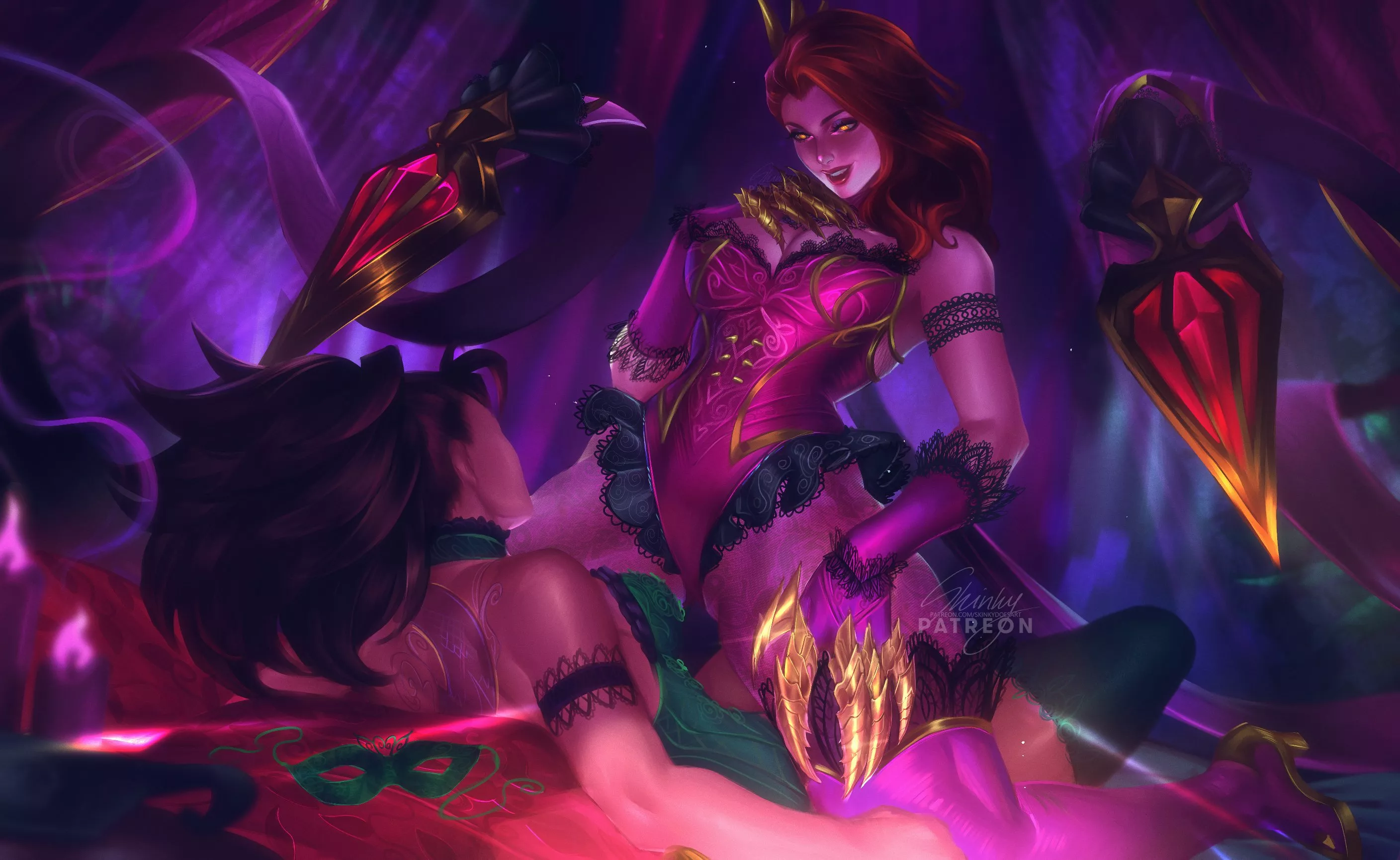 Evelynn having fun with Akali... (Skinky) posted by Short-Ad224