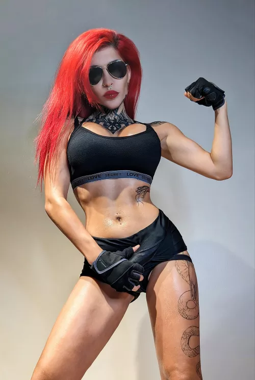 Get sweaty and get pegged with the mistress of the gym by Vampandbeauty