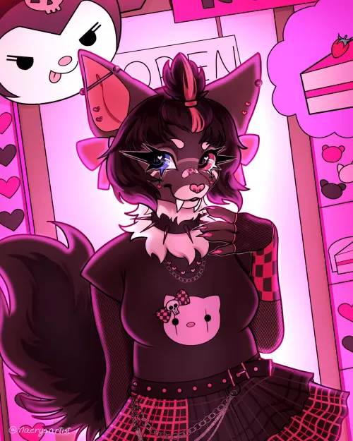 Halfbody for a Raffle Winner (art by me) by NaerysArt