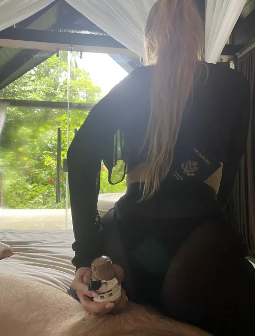 He thought just because we’re on vacation I wouldn’t be locking up what’s mine 🤣😈😈 by Tipsy_Tay