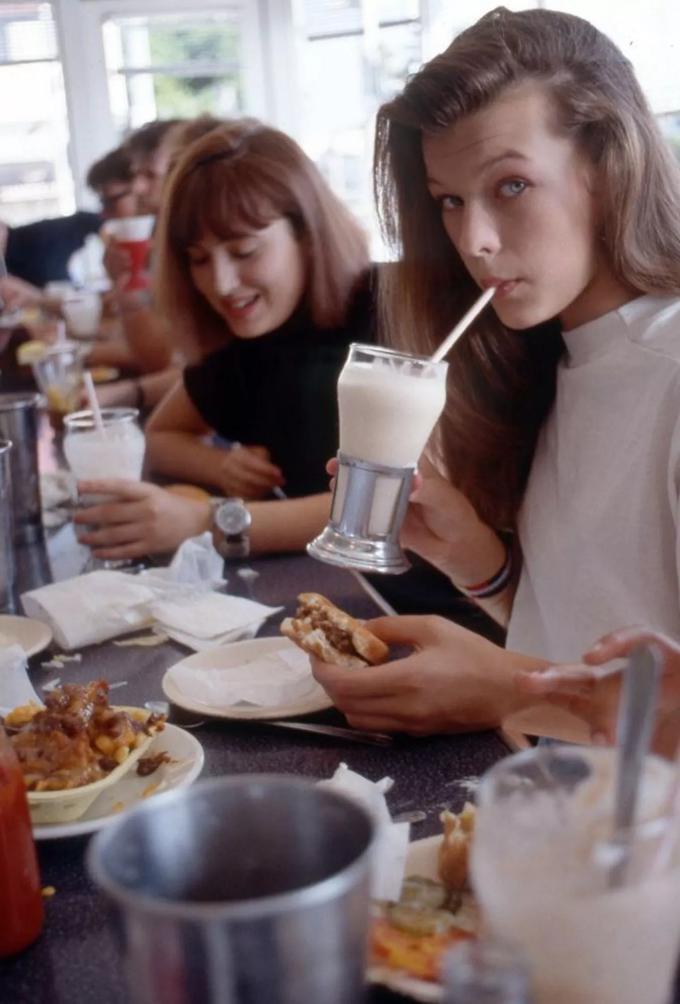 Milla Jovovich - Having a Shake in 1987 posted by SkinnyTheory976