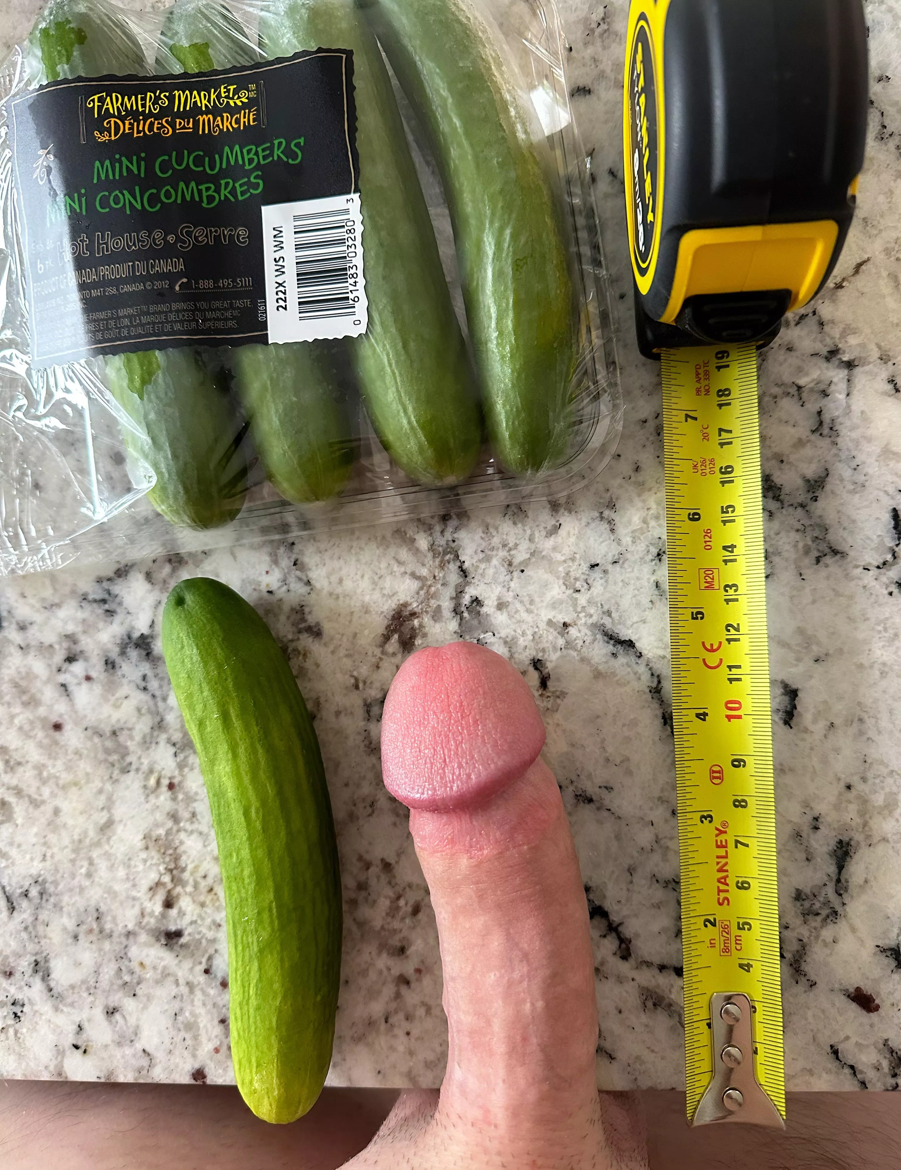 My cock compared to a mini cucumber posted by Nickrader