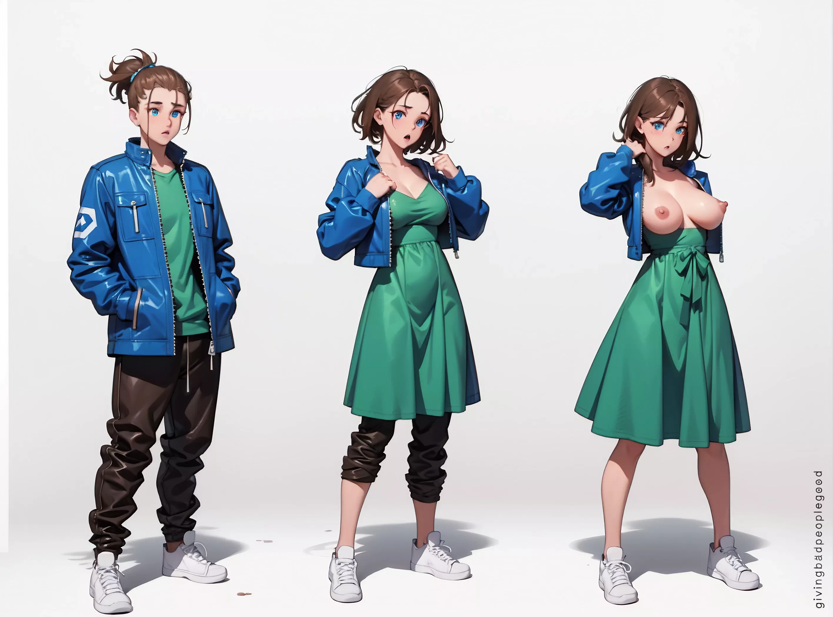 Pit Crew to Pin-up Model - Transformation Sequence (givingbadpeoplegood) posted by givingbadpeoplegood