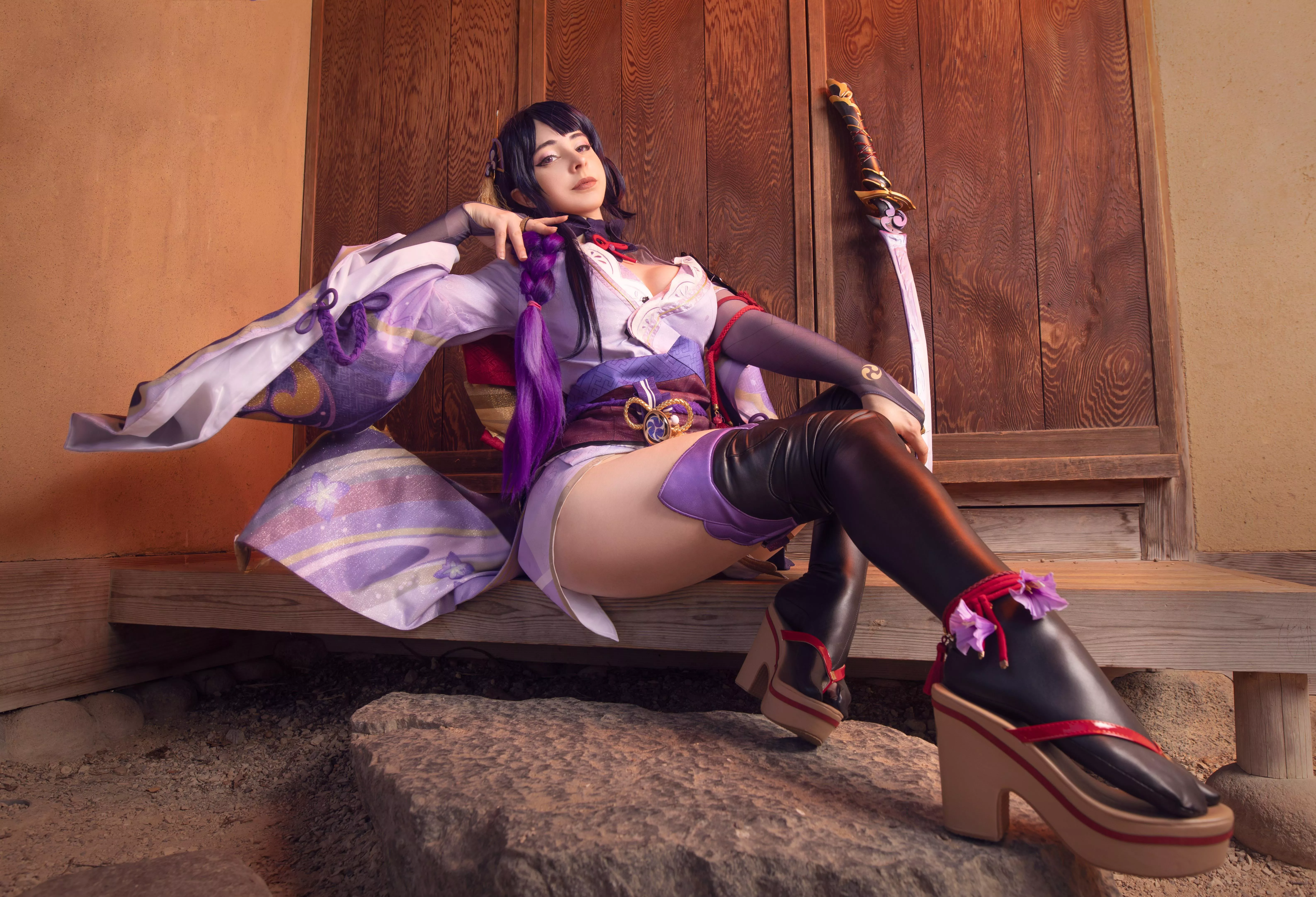 Raiden Shogun ( Genshin Impact ) by Mikomi Hokina posted by gabanviii