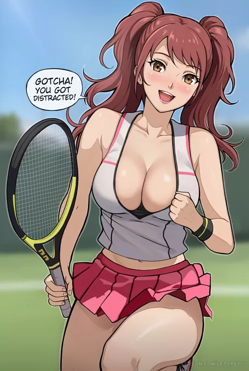 Rise playing tennis (LepyPepy) by redsetor