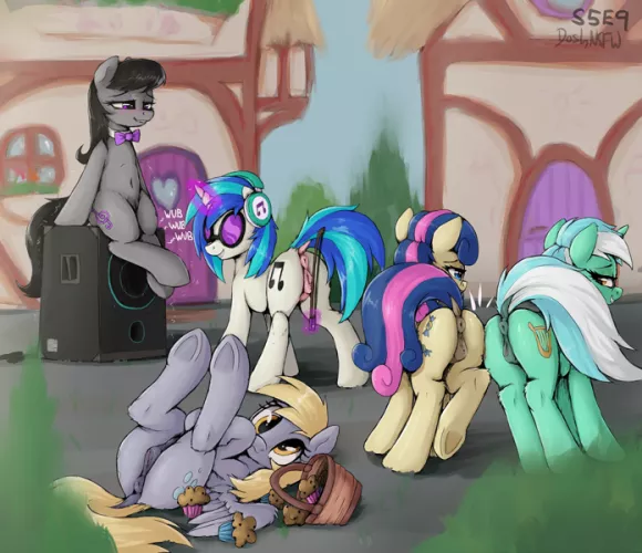 Some good old ponyville lesbian orgy (Dosh) by fanofdogs_