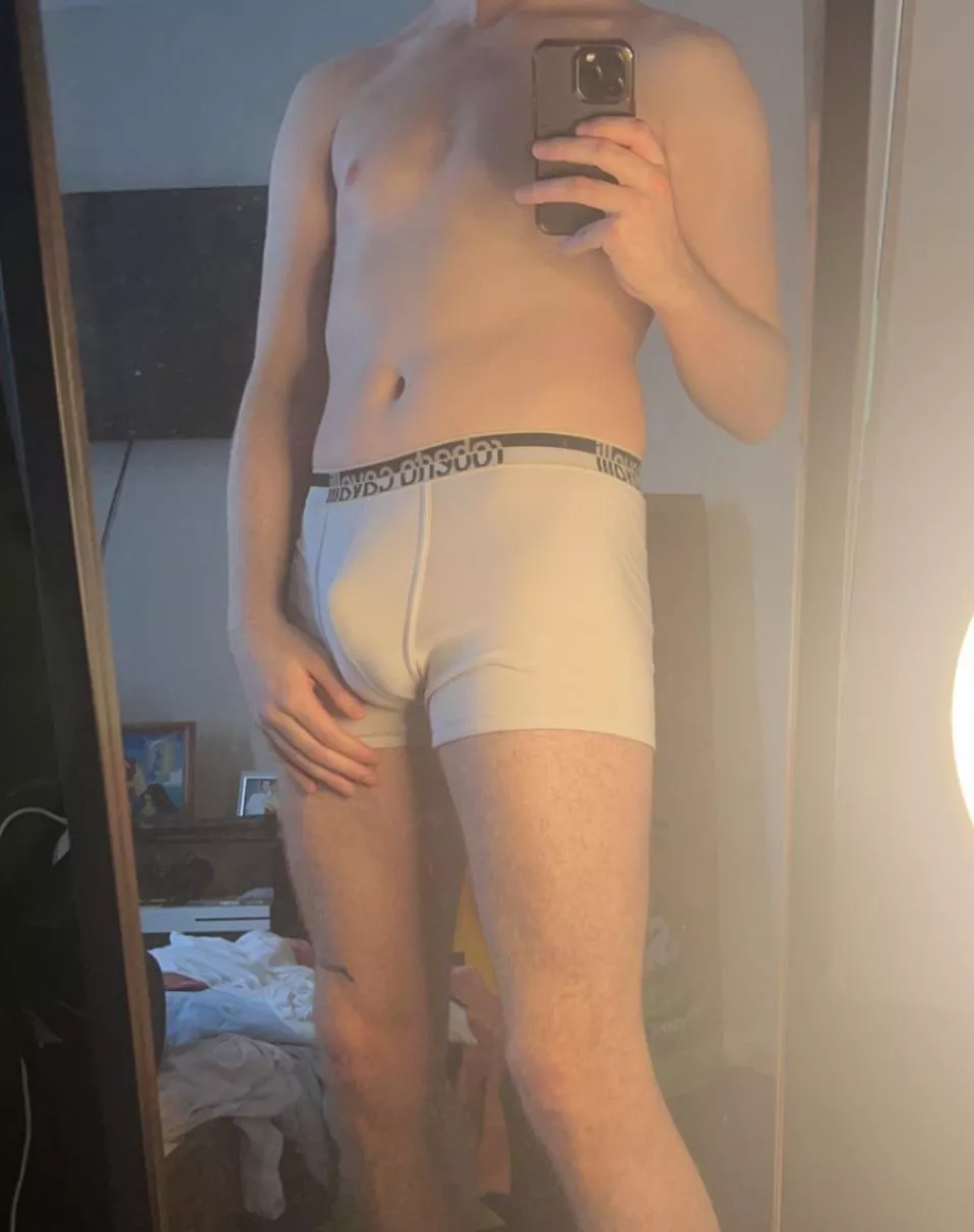 Something about white underwear 😏 posted by LukeMarsX
