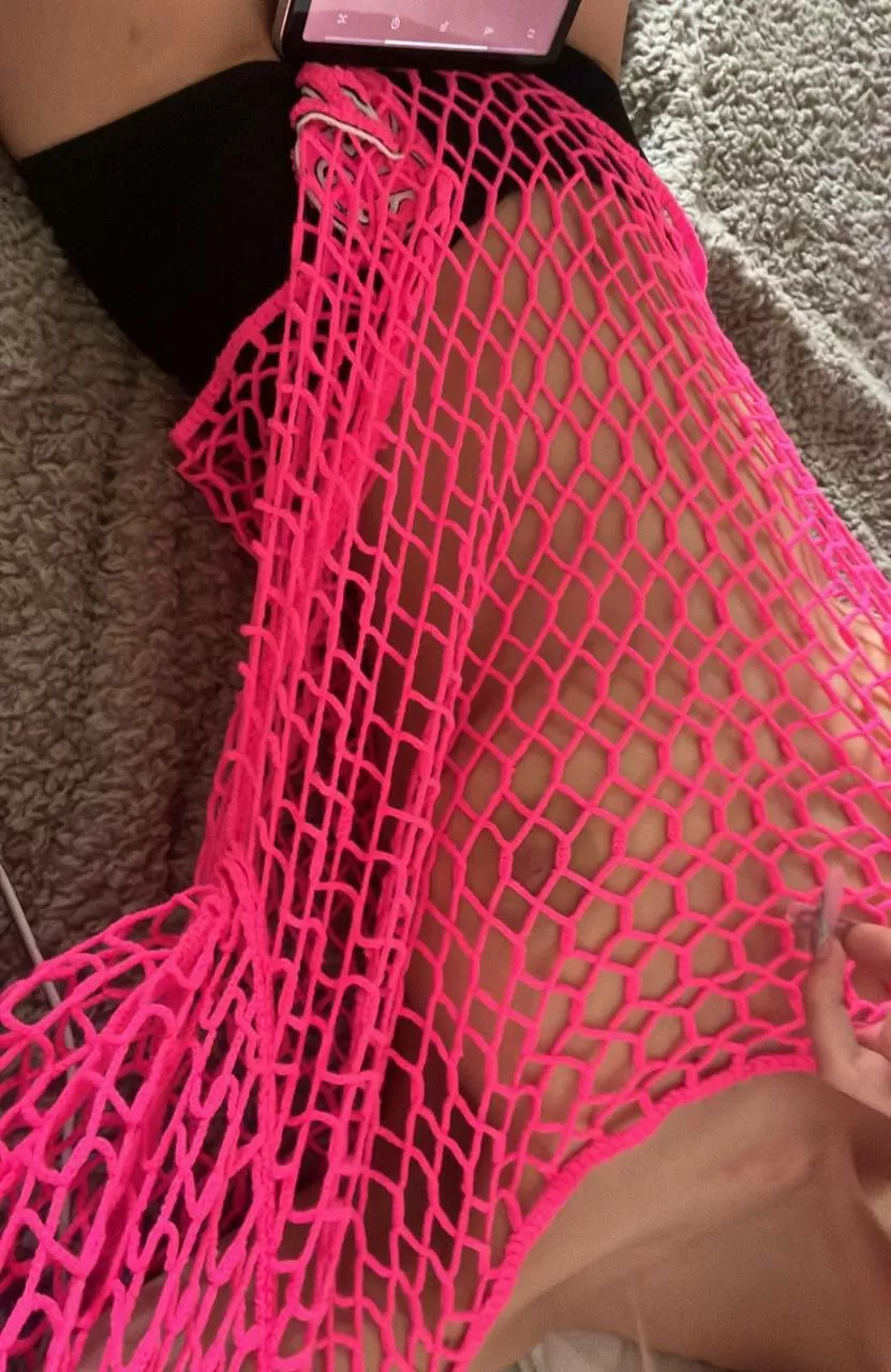 that fishnet suit is so hot, isn't it posted by calmlyacquit