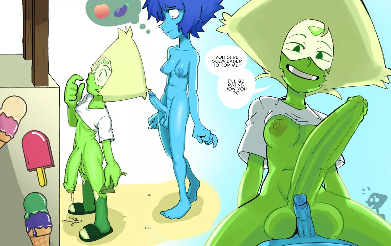 (a4fu) heya-i was wondering if anyone could play a futa peridot for me (probably with a big cock as in the image-) i tend to like soft stuff yet im a bit open with most kinks. youll just have to see- im fine with being a gem or human (of course an 18+ on posted by Chaos_Pixelated