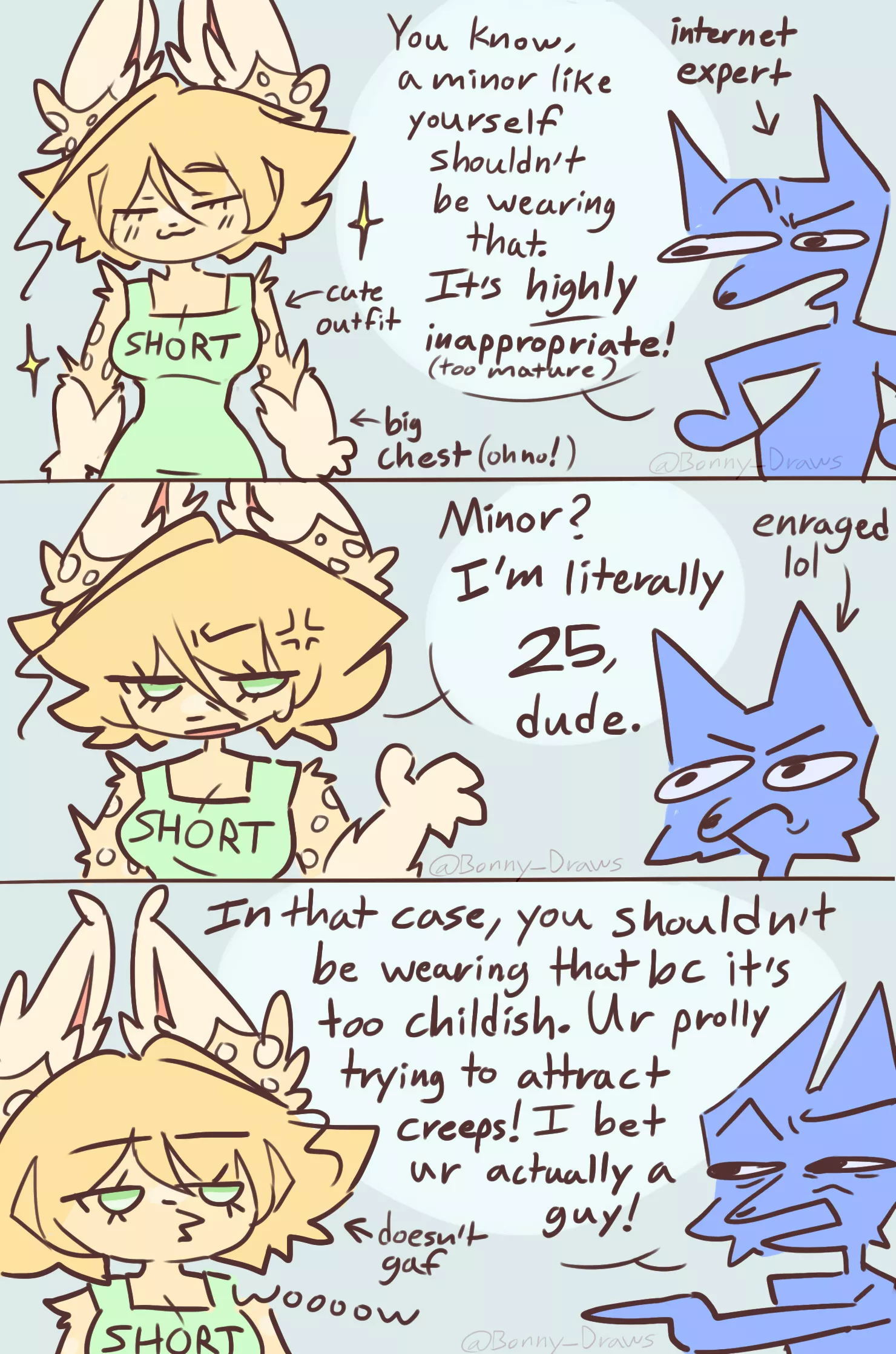 (Art by me) Fashion Police posted by BonnyDraws