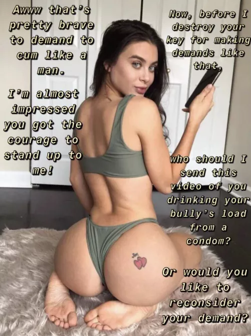 No use making demands when she has blackmail like that by lightfuseandrun