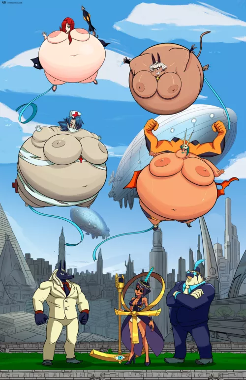 Very Full-Bodied! (BE, body expansion, inflation, clothes ripping) by Cezar_Nix